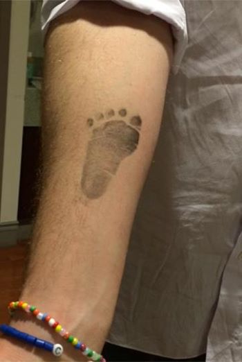 Princess Madeleine baby footprint