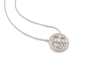 Mappin and Webb Empress Mini White Gold and Diamond pendant