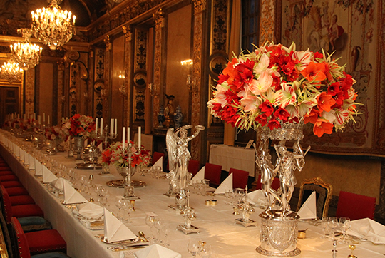 Table setting Nobel Laureates Dinner