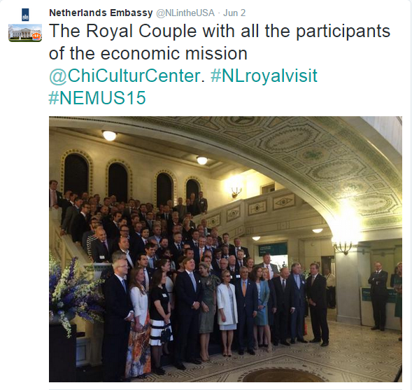 Maxima and Willem-Alexander at Chicago Cultural Center