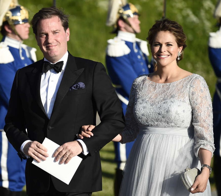 Princess Madeleine and Chris O'Neill arrive at pre-wedding dinner sm