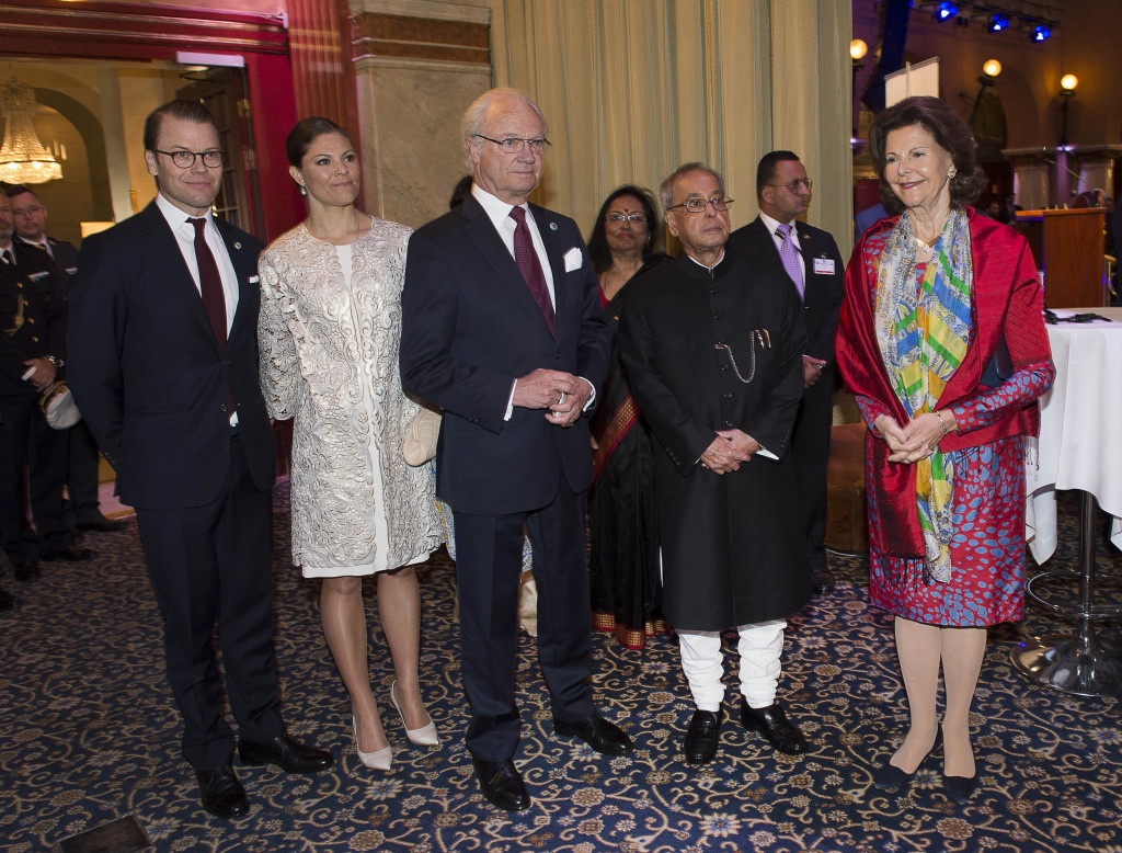 Sweden State Visit from India King, Queen, Victoria, Daniel, President at Business forum