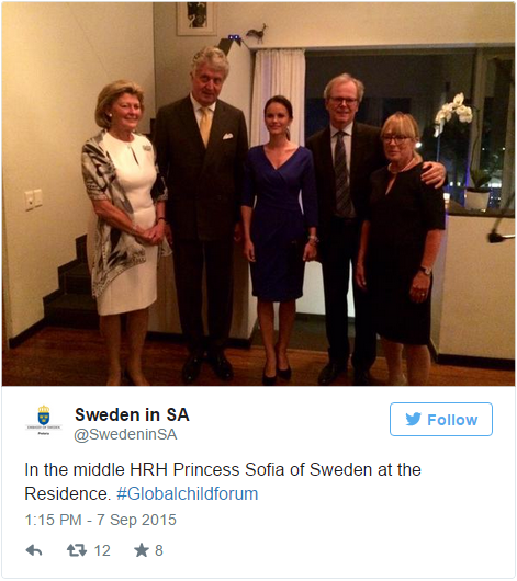Sofia Hellqvist at embassy reception 1
