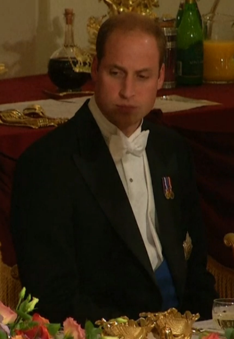Prince William at China State Banquet