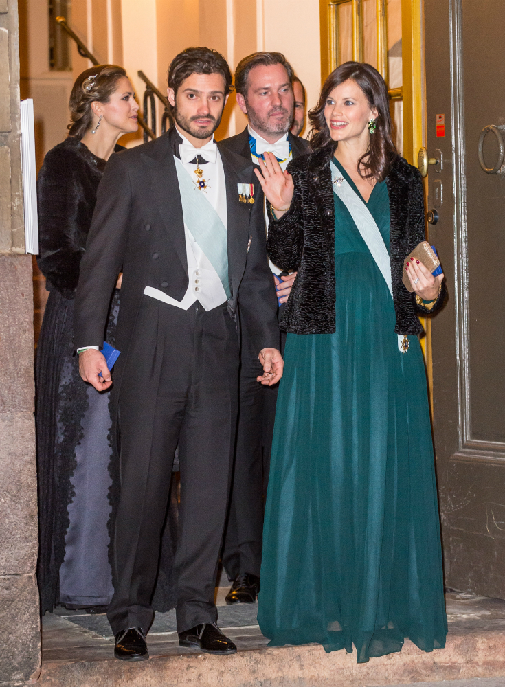 Carl Philip and Sofia Swedish Academy formal gathering 2015