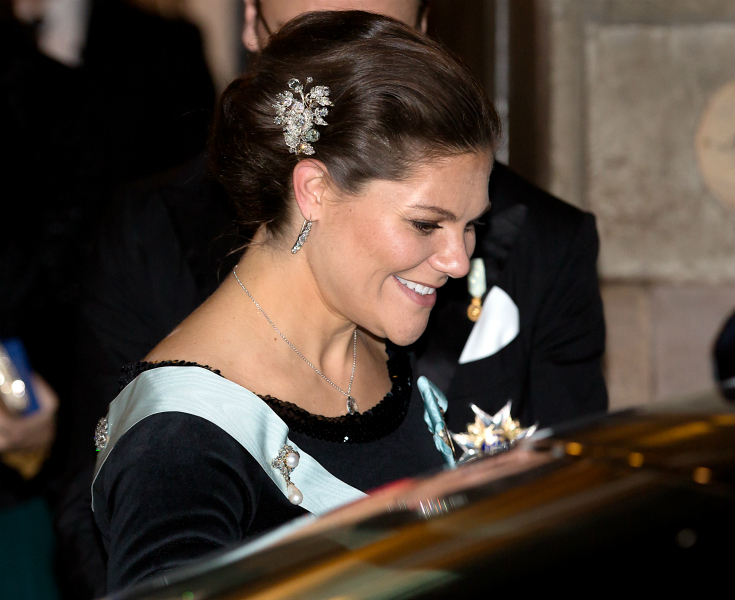 Crown Princess Victoria Swedish Academy formal gathering 2015