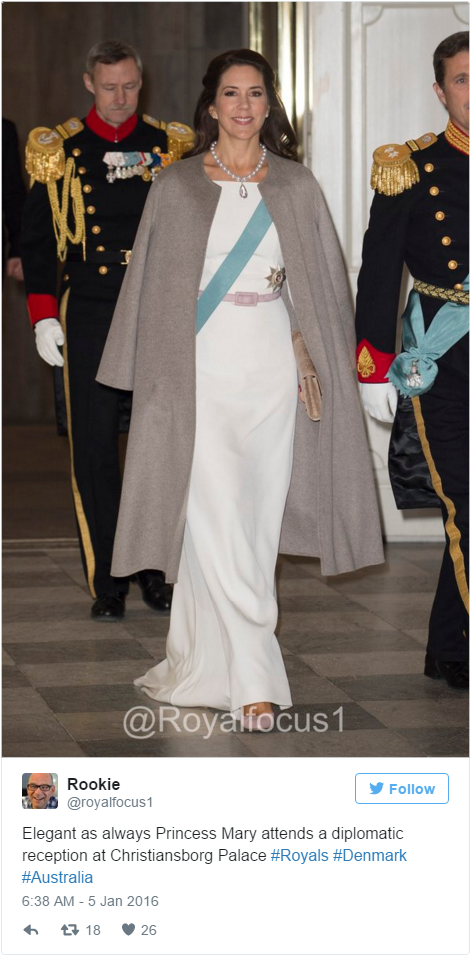 Crown Princess Mary diplomatic reception 2016