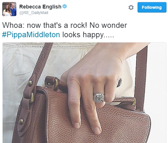 Pippa Middleton's engagement ring